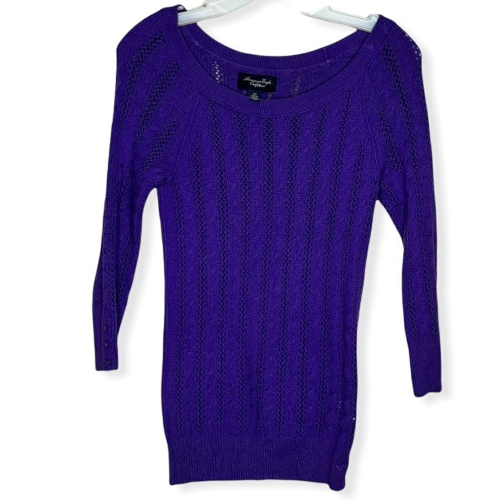 American Eagle Purple Sweater